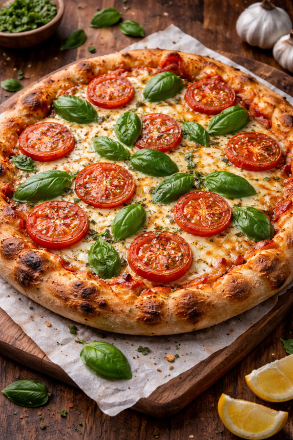 Margherita Queen Pizza – Royal Classic Cheese Delight
