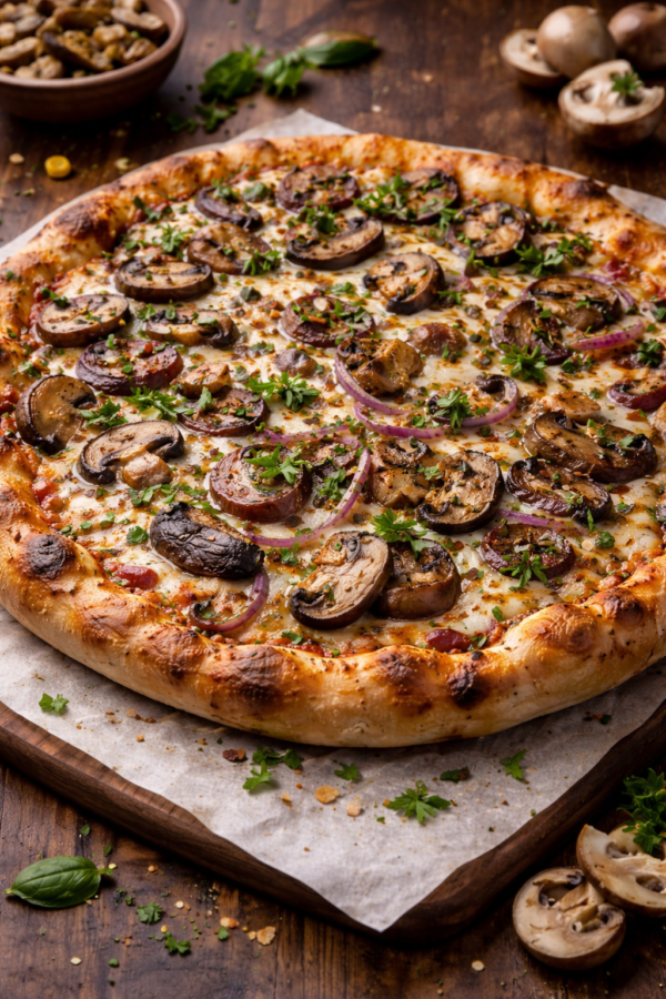 Mushroom (Funghi) Pizza – Creamy Earthy Delight
