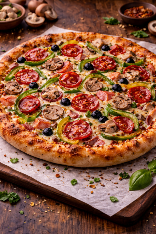 Farmhouse Pizza – Loaded Farm Fresh Veggies